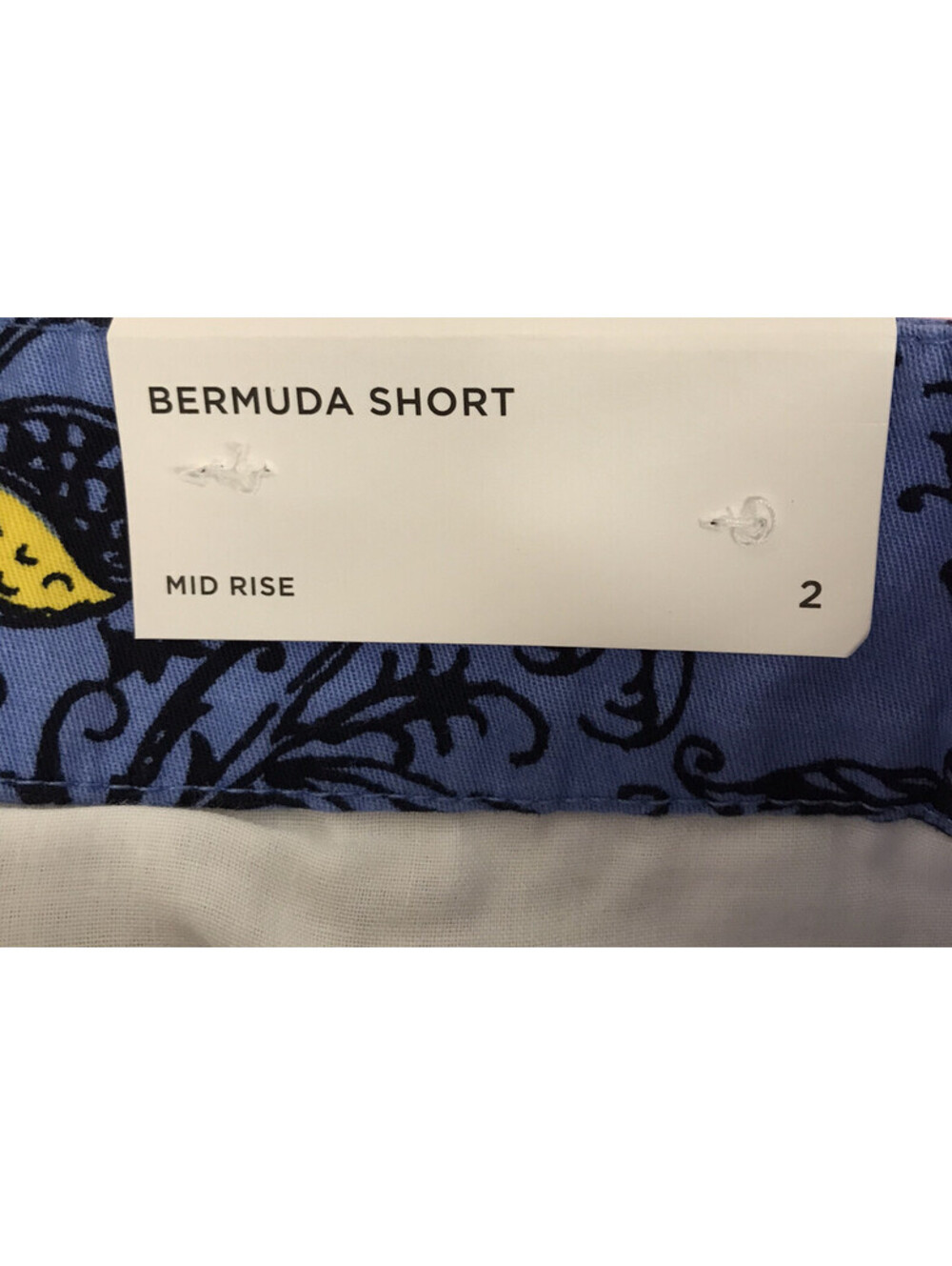 Loft Outlet Shorts. Blue with Red/Yellow Floral. 4 Inch Inseam. Size 2.   NWT - Picture 9 of 9